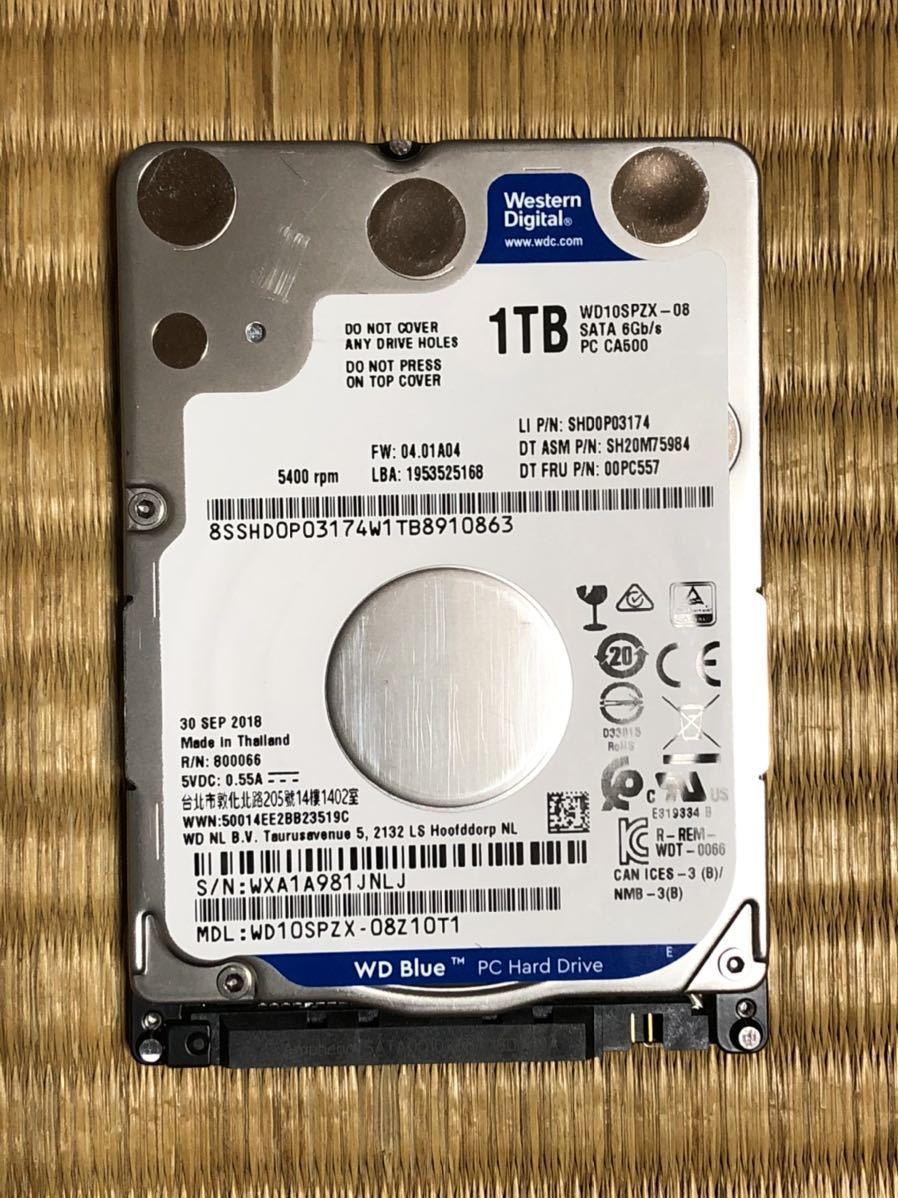 Western Digital HDD 2.5インチ　中古品_1