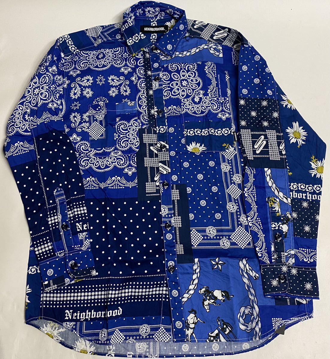 新品 NEIGHBORHOOD ネイバーフッド 21ss BANDANA C SHIRT LS バンダナ
