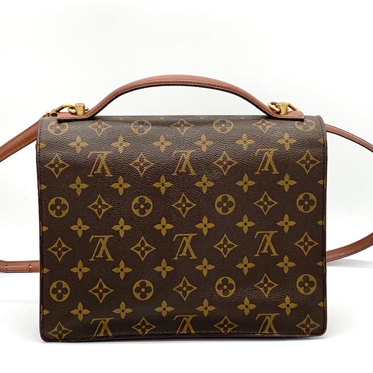 1円 LOUIS VUITTON ルイヴィトン モノグラム モンソー 2way 