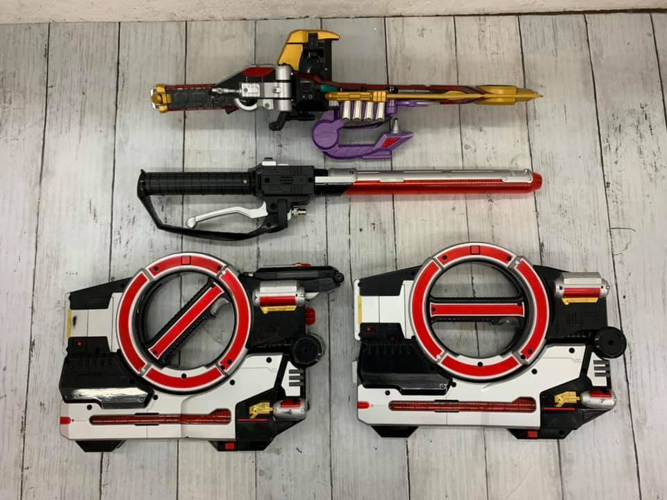 〇 仮面ライダー 555 ファイズ カブト DXパーフェクトゼクター DXファイズブラスター など まとめ 特撮 変身 ジャンク品 激安スタート！