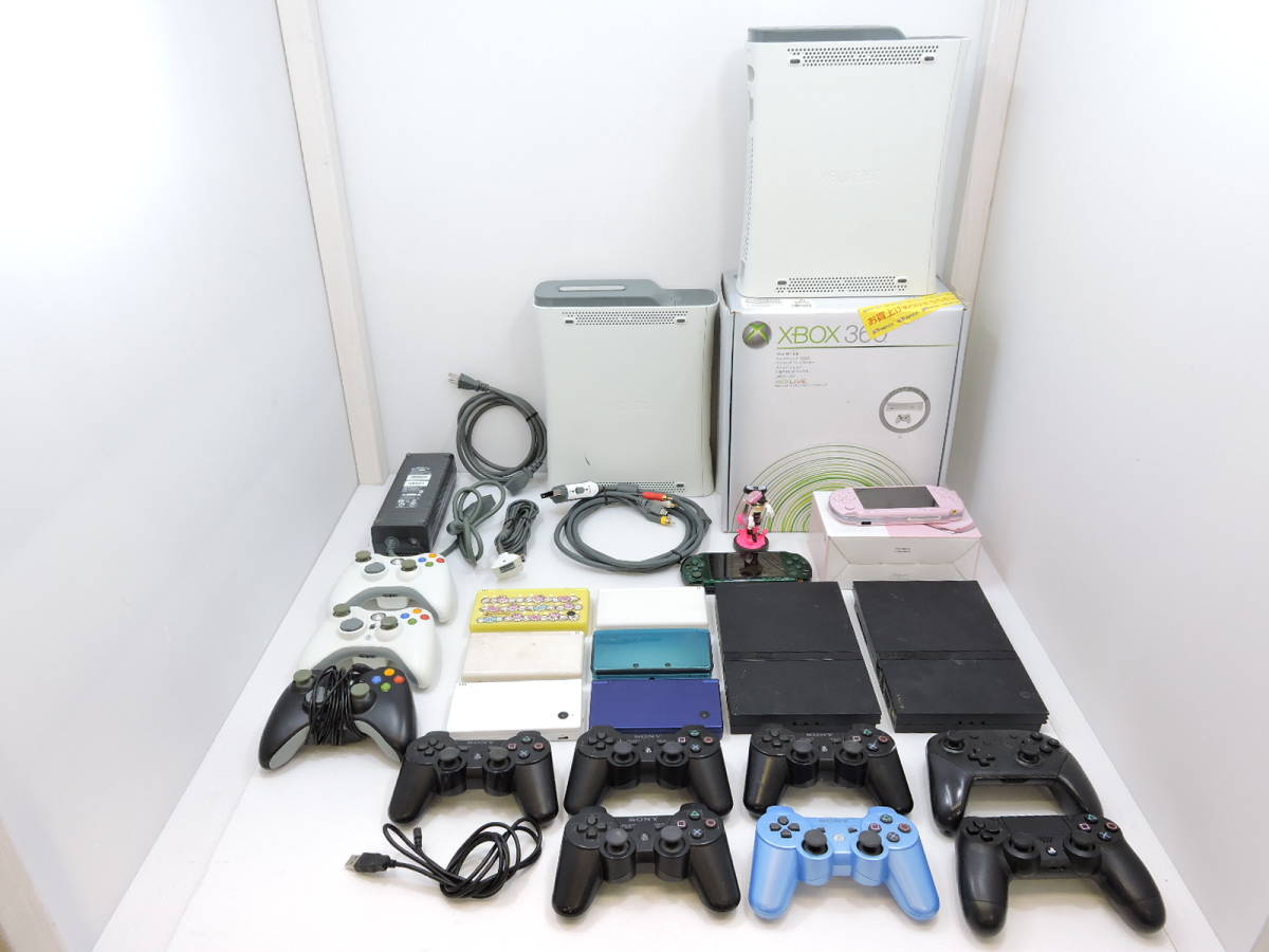038I910]L Xbox360 3DS DSi PSP PS2 他 本体 + コントローラー