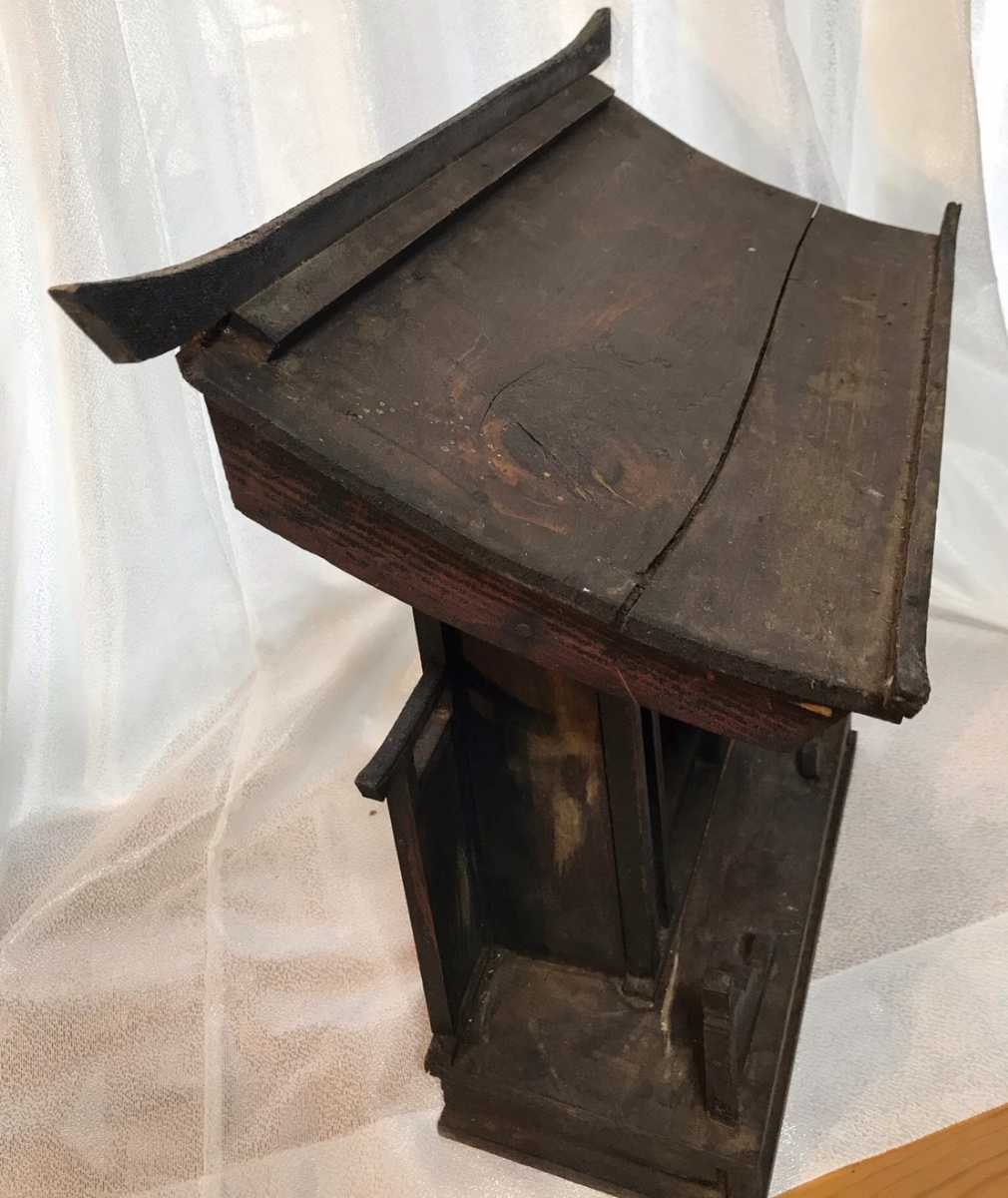 仏像・仏具・神具】木彫の逗子 仏像 神棚 骨董品 アンティーク(仏像 