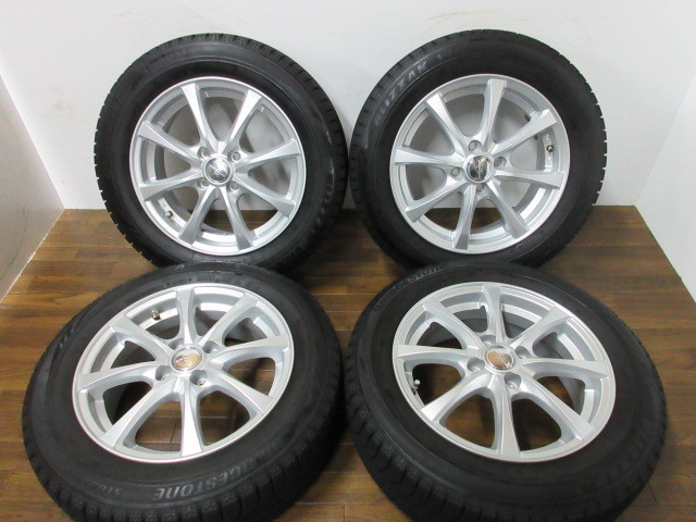 送料無料・税込み】ENERGY LINE 15in6J+50 4穴PCD100 BS BLIZZAK VRX