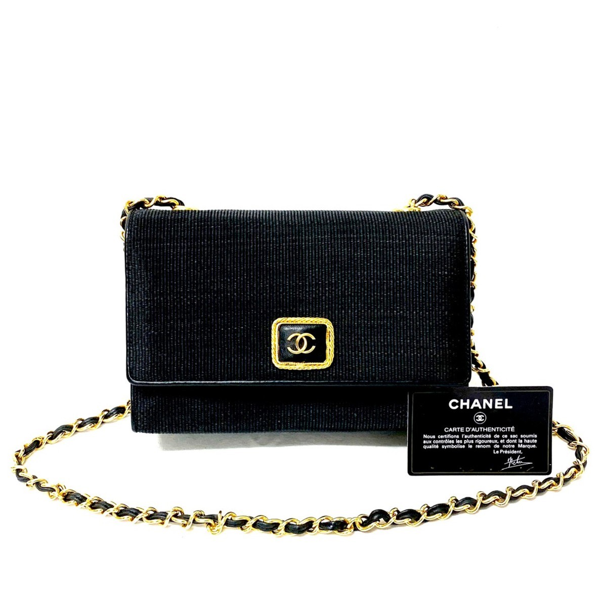CHANEL 美品 シャネル 1円 極 □ Gカード シールあり□ ヴィンテージ 0