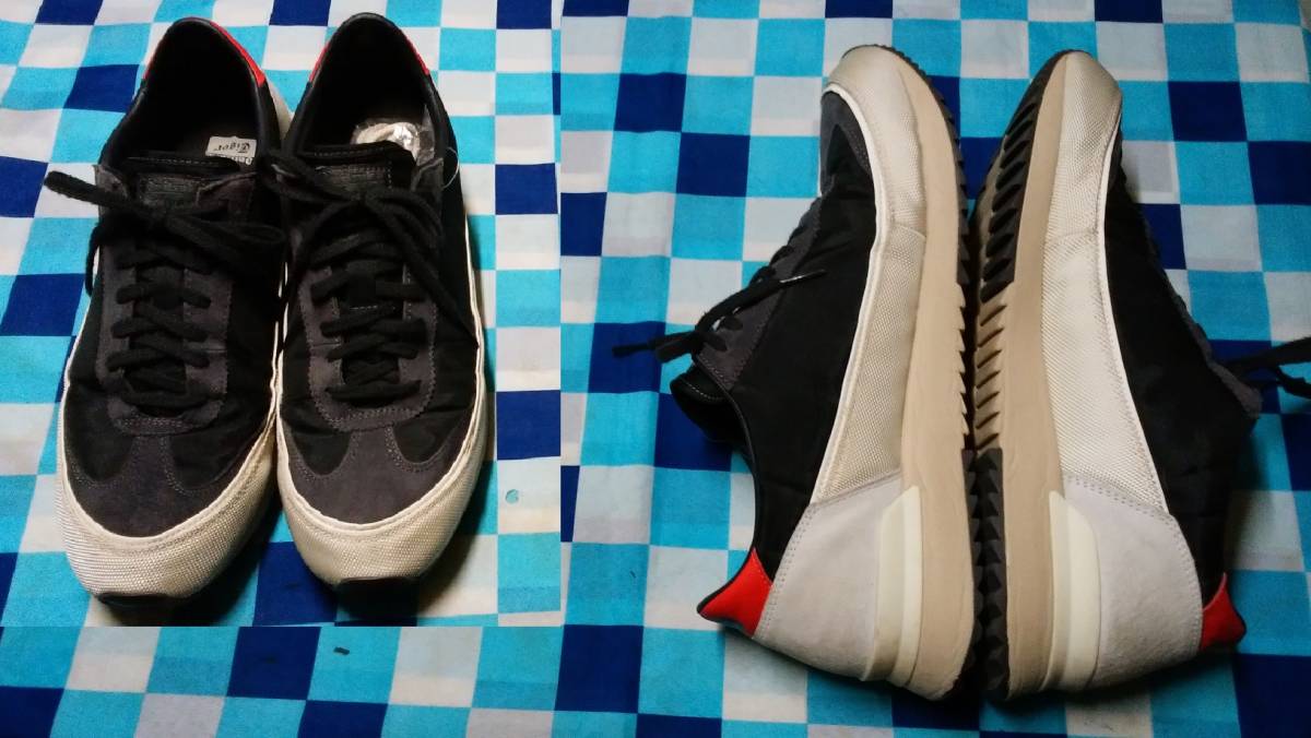 Onitsuka Tiger HSINTI 1183A387 28.5 ブラック×ベージュ オニツカ 