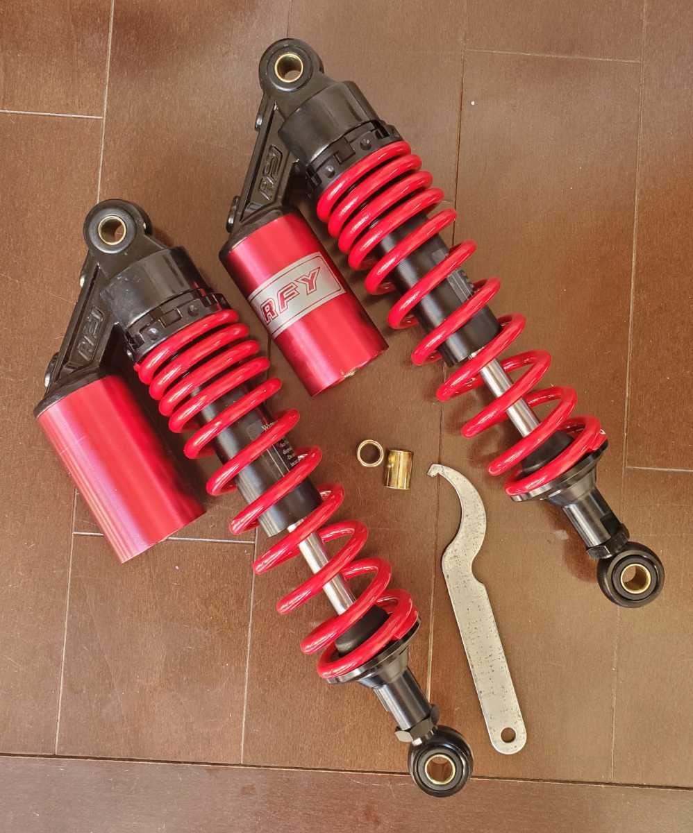 RFY リアサスペンション RED&BLACK ホンダCB400sf他 汎用250cc～400cc #SHOWA #OHLINS 