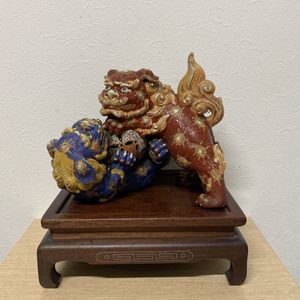 九谷焼 獅子 置物のYahoo!オークション(旧ヤフオク!)の相場・価格を