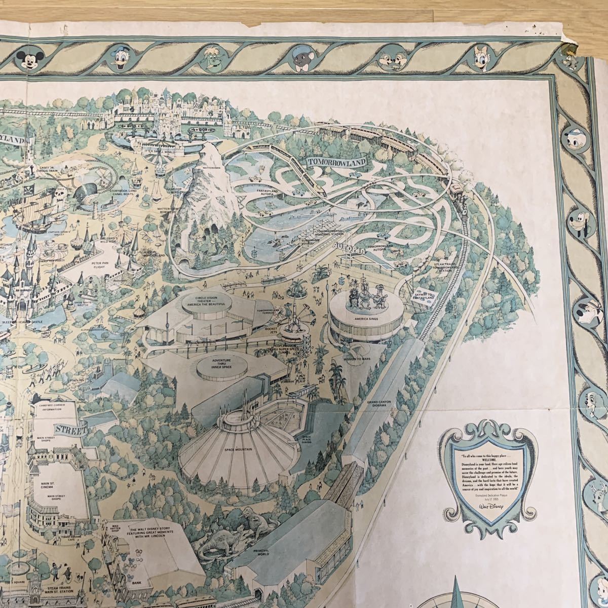 ディズニーランド マップ 1979年 111cm×75cm MAP 地図 WALT DISNEY'S