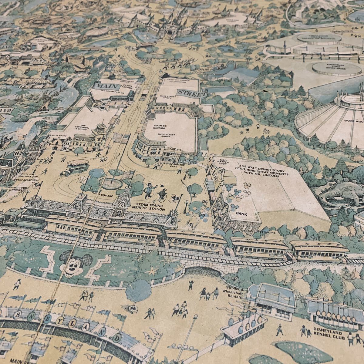 ディズニーランド マップ 1979年 111cm×75cm MAP 地図 WALT DISNEY