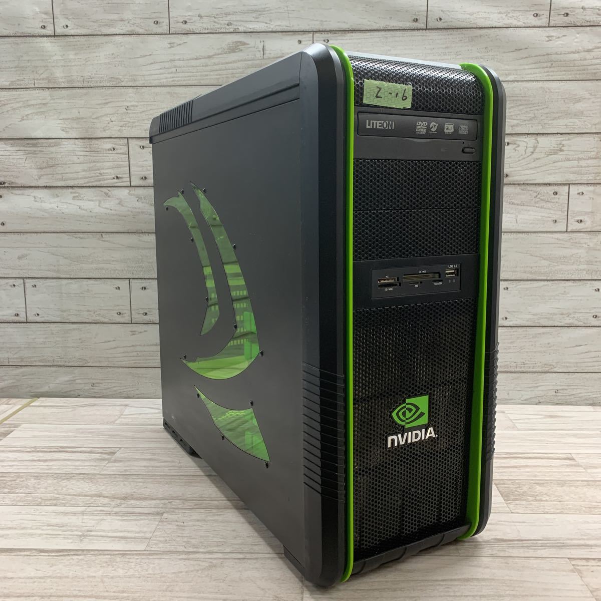 Z-16 激安 自作PC ケース アルミ製 ATX NVIDIA Cooler Master 通電確認