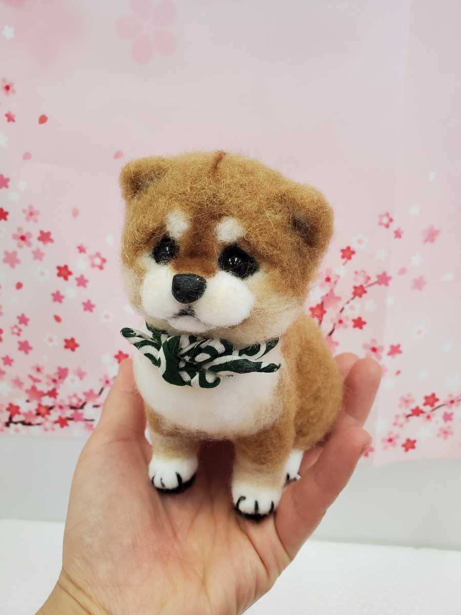 可愛い 子犬 柴犬 羊毛フェルト ハンドメイド ぬいぐるみ ポリーチェ 定形外 羊毛フェルト 売買されたオークション情報 Yahooの商品情報をアーカイブ公開 オークファン Aucfan Com
