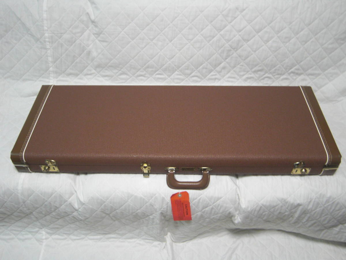 Fender USA G&G ベース フェンダー デラックスブラウンハードケース Used Fender Deluxe Hardshell Bass Case Brown Tolex USA Made G&G