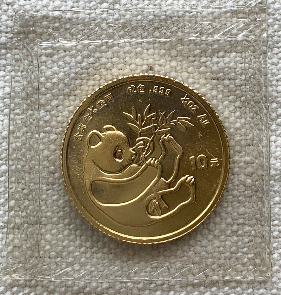 1984年 中国パンダ金貨 10元 中国 1984年 10元 パンダ金貨 3.11g ,画像1984年パンダ金貨です 公式