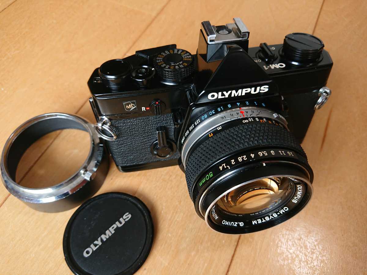 オリンパス OLYMPUS OM-1 ボディ【腐食なし】 OM-1 MD 腐食なし 50mm F1.4 オリンパス OLYMPUS ブラックボディー