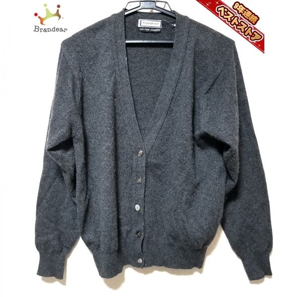 2026春夏 イヴサンローラン YvesSaintLaurent カーディガン サイズM - グレー レディース 長袖/カシミヤ トップス(その他)｜売買されたオークション情報、yahooの商品情報をアーカイブ公開 - オークファン 女性用