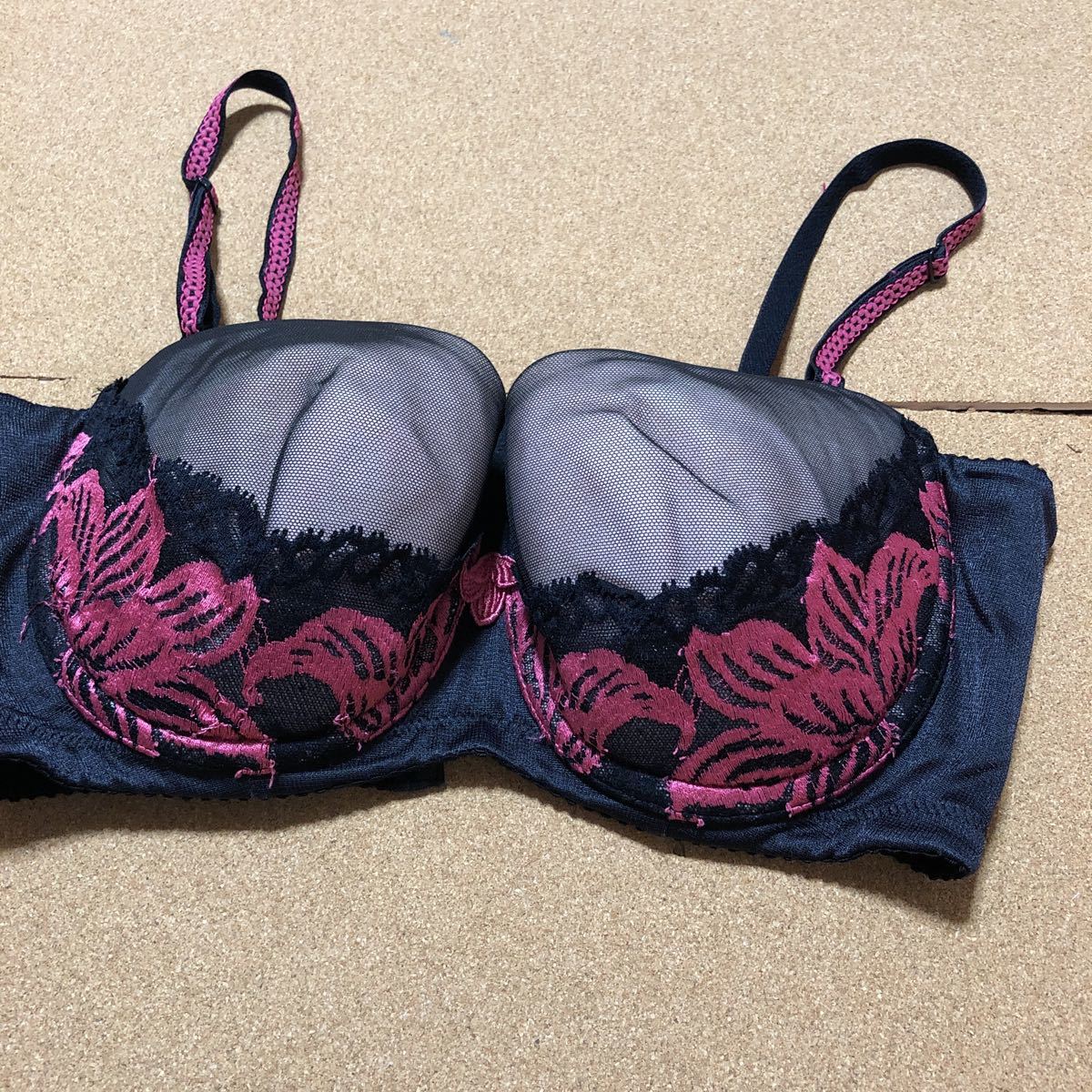 マルコ 2/3カップショートブラ ストラップレス D70 中古美品 補整下着 