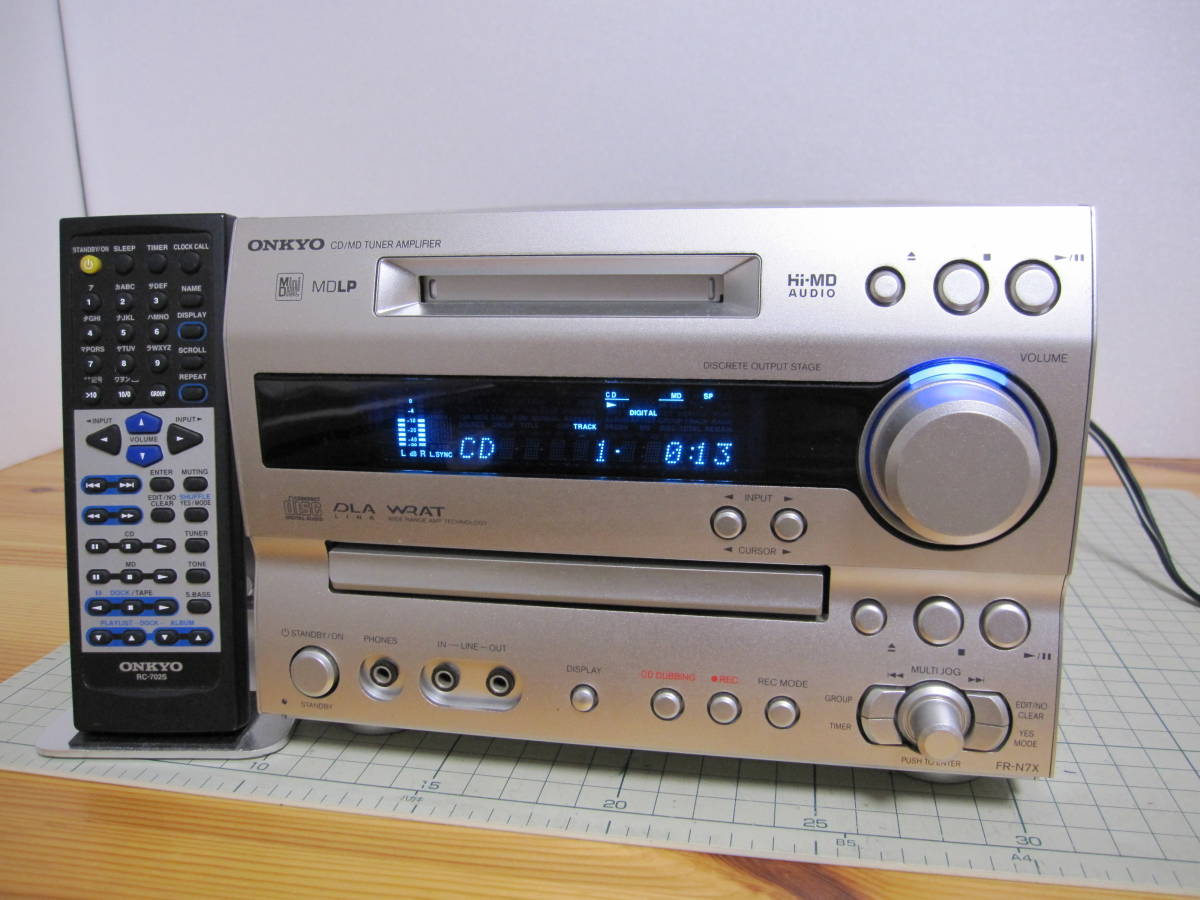 ONKYO /オンキヨー FR-N7X MD/CDチューナーミニコンポ （互換リモコン