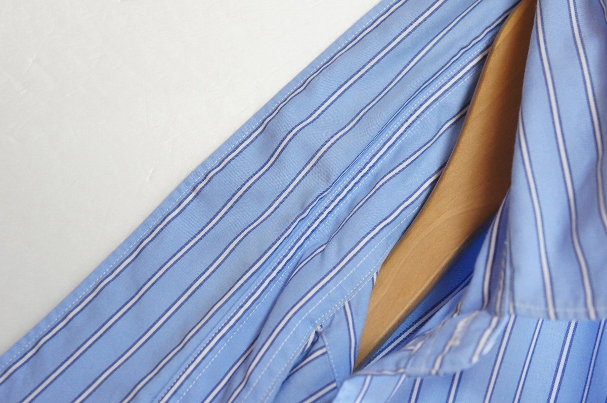 20SS nuterm ニューターム Relaxin Shirt シャツ ストライプ柄 ビッグシルエット オーバーサイズ 003SH-020S ブルー青1003K nuterm ニューターム Relaxin ブルー系 長袖 メンズ