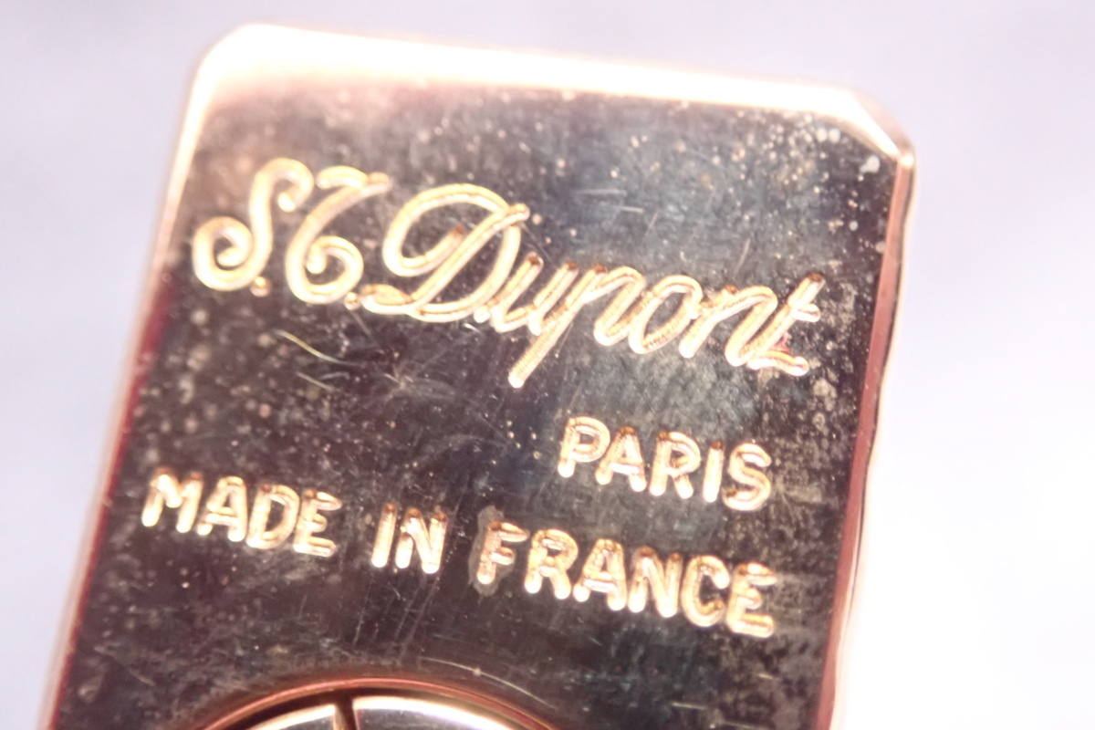 100%新品，定番】 ☆040834 デュポン S.T.Dupont ライター ゴールド