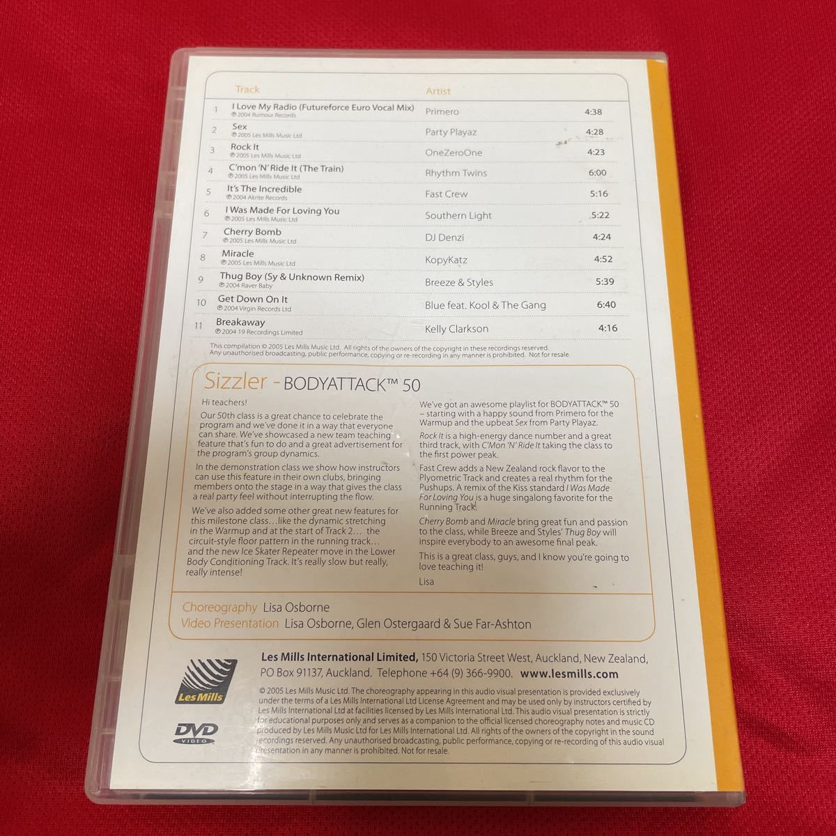 レスミルズ ボディアタック 50 DVD CD 英語テキスト Les Mills 