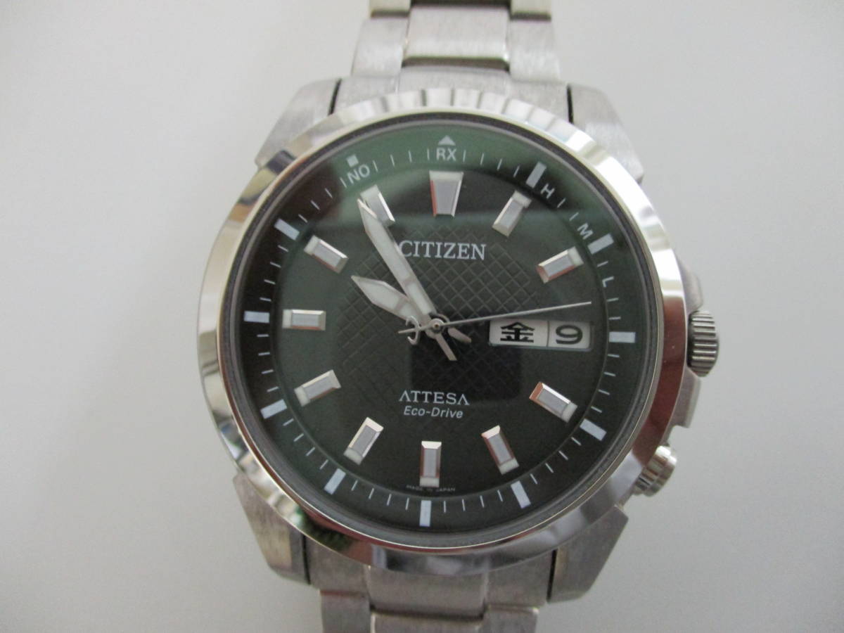 CITIZEN アテッサ エコドライブ チタン 電波時計 ATD53-3001 