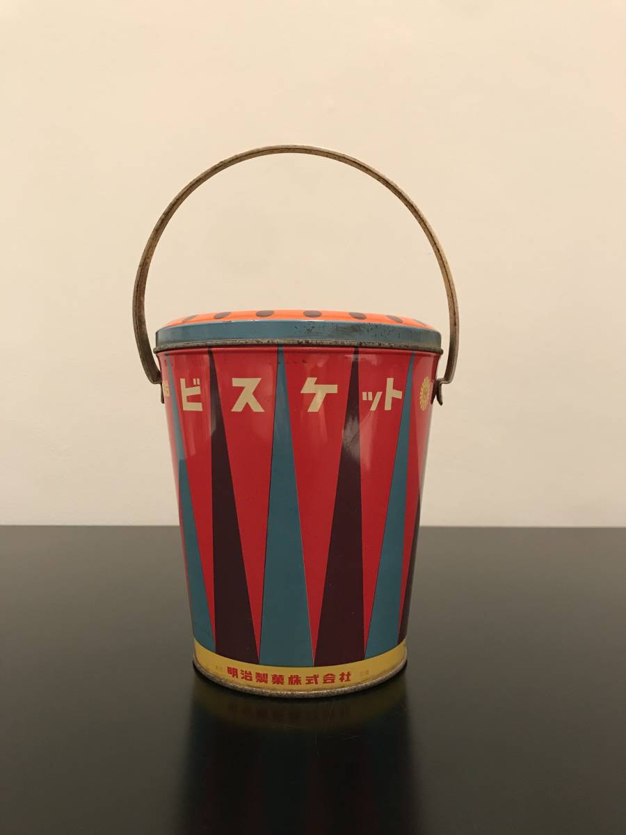 ブリキ缶 当時物昭和レトロ カバヤビスケット ガラス窓付き ブリキ