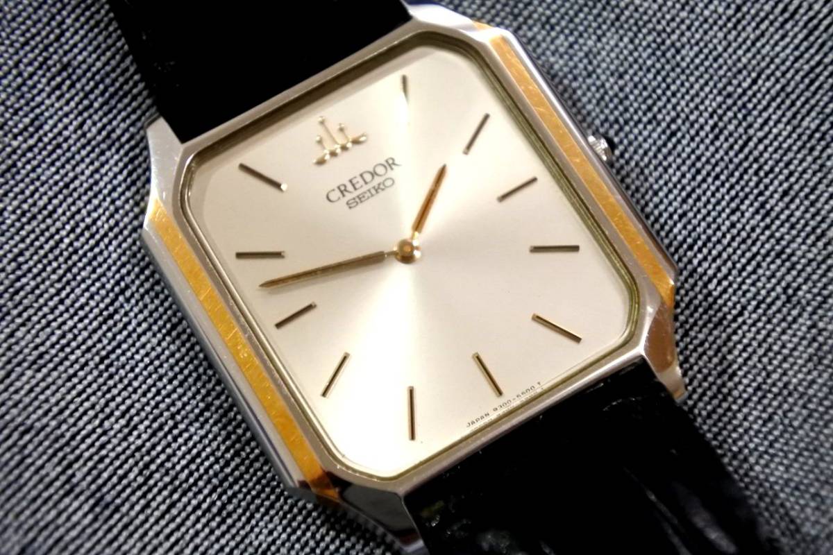 メンズ腕時計】SEIKO セイコー クレドール 93005340 QZ 電池交換済 
