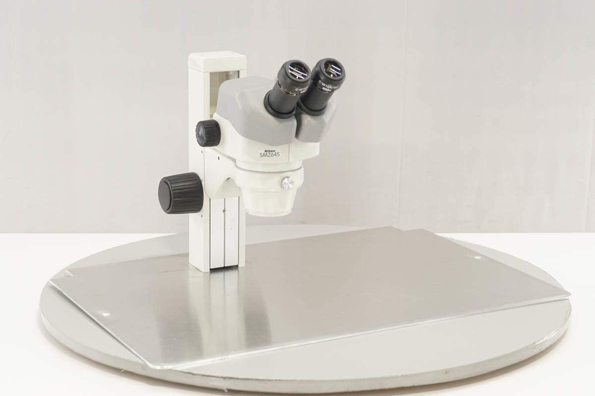 SMZ645 Stereo Microscope Zoom Nikon NIKON Stand with C-PS C-W10XA 