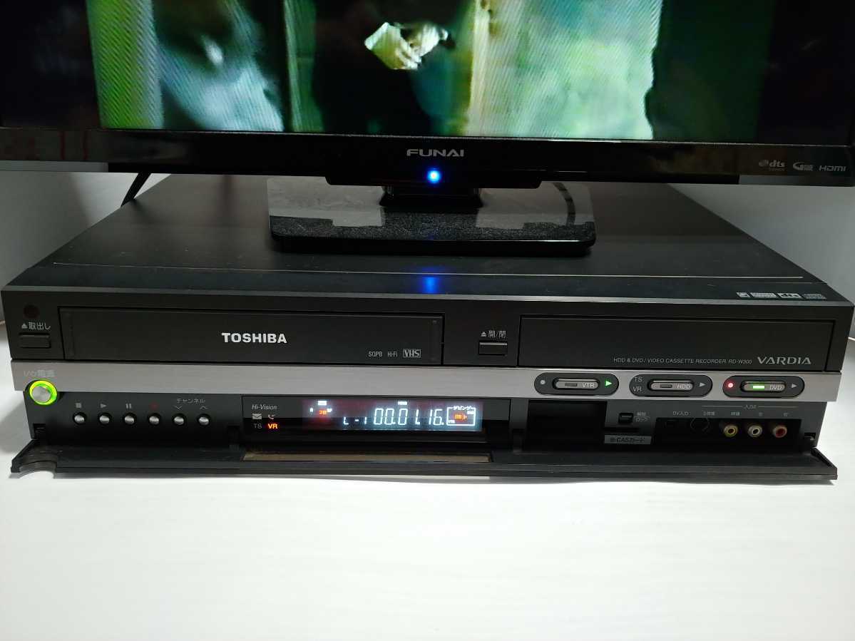 東芝RD-W300 地デジ対応 VHS→DVDダビングOK VHS⇔DVD⇔HDD