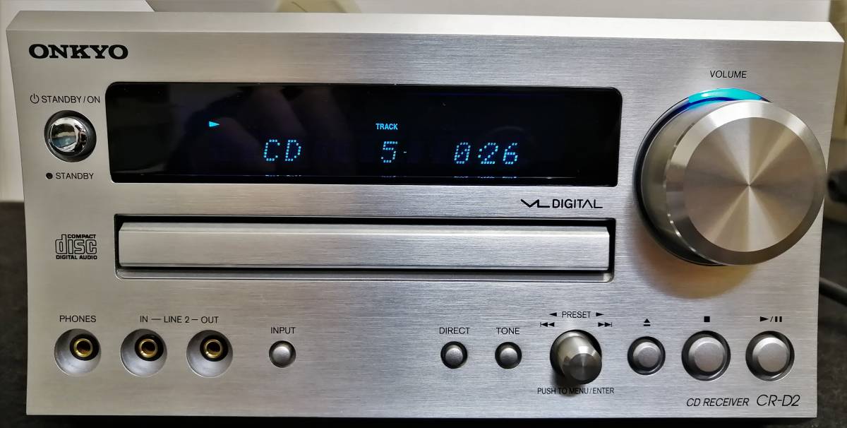 X62】ONKYO CD RECEIVER CR-D2 リモコン付き / CDレシーバー