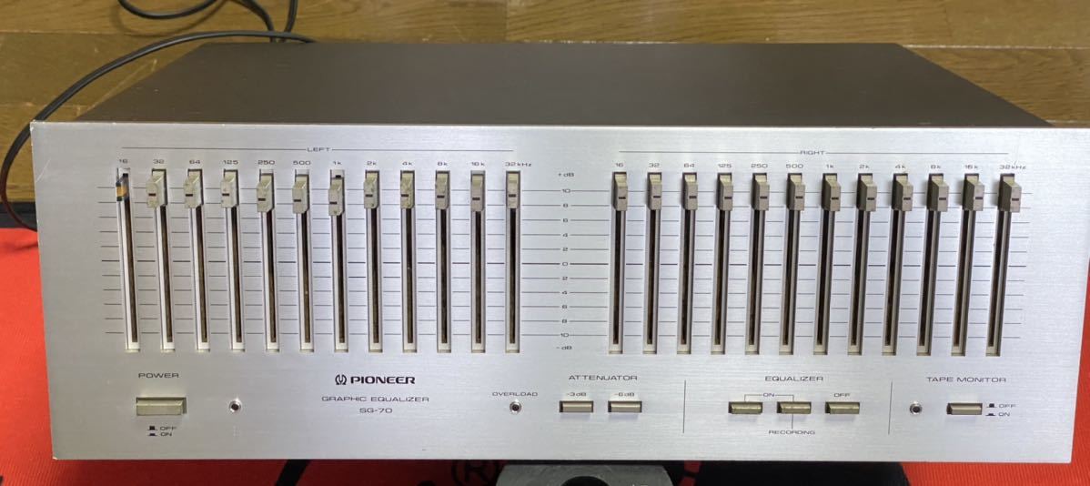 パイオニア SG-70 グラフィックイコライザー PIONEER Pioneer 通電確認