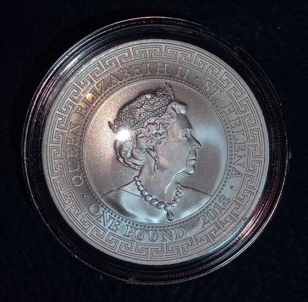 英国領 セントヘレナ 貿易銀シリーズ 英国貿易銀貨 2018 セントヘレナ