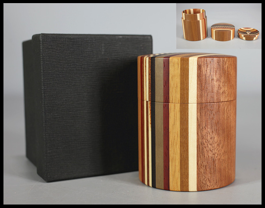 茶道具 中村宗悦作 老松茶入 仕覆 珠光緞子 共箱(棗)｜売買され