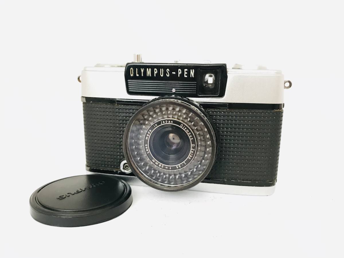 ☆オリンパス OLYMPUS-PEN EE-3 28mm F3.5☆赤ベロ完動☆#1981
