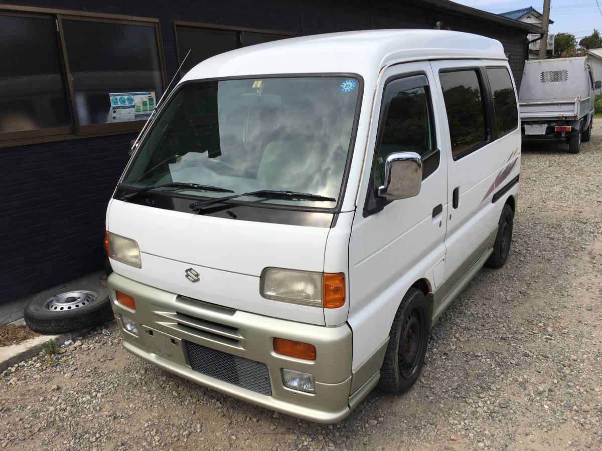 エブリイバン ジョイポップターボ 4WD 5速MT 希少エブリィワゴン