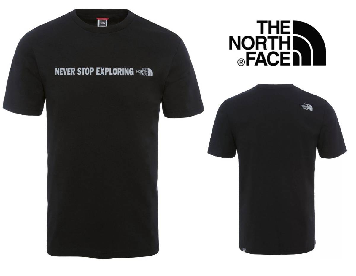 売切１円～国内未入荷☆新品正規品☆THE NORTH FACE☆OPEN GATE Tee☆ザ・ノースフェイスTシャツ☆TNF BLACK☆Lサイズ