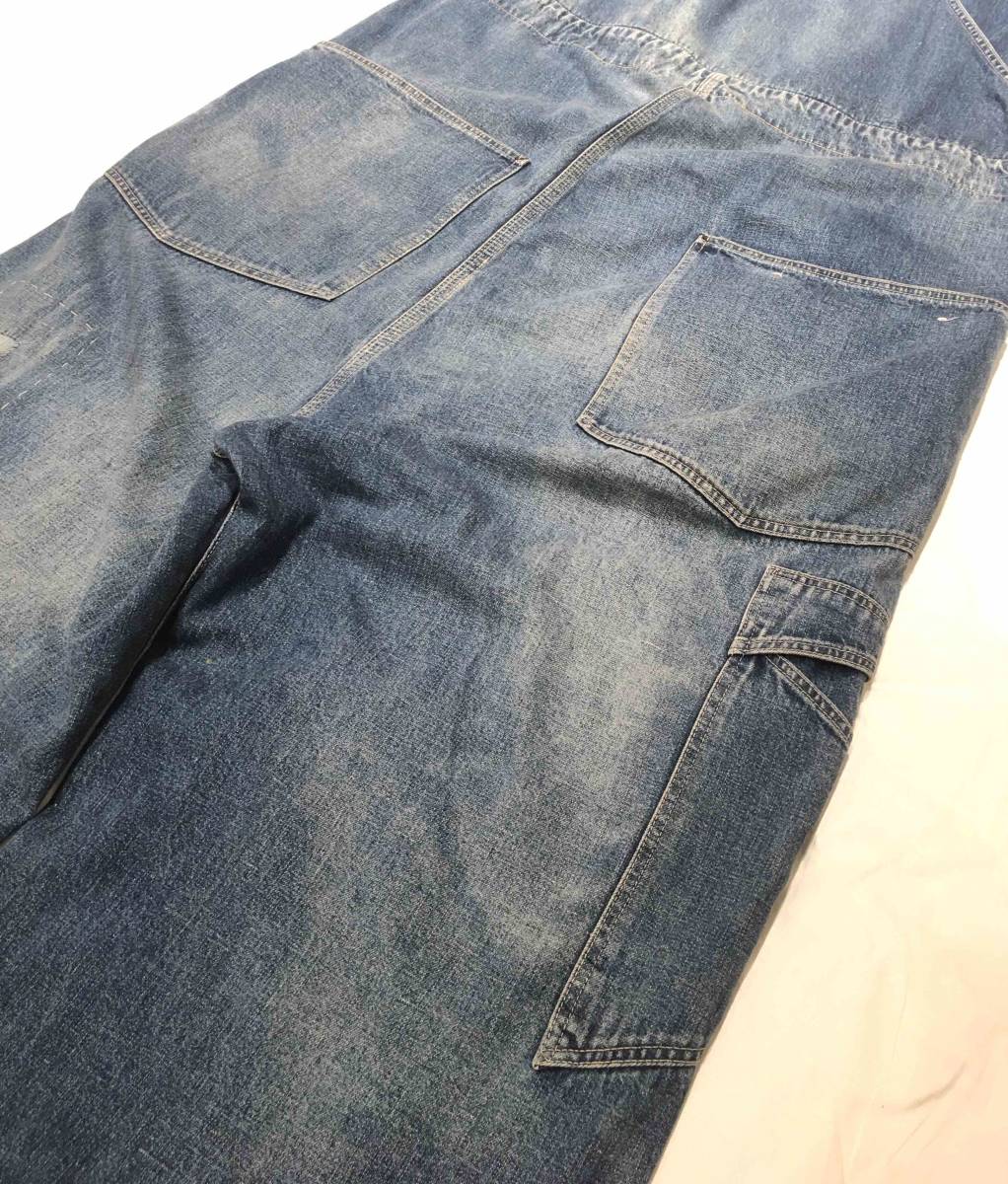 OLD JOE オーバーオール 38 SCAR FACE デニム オールドジョー OLD JOE CROSS SHOULDER OVER ALL SCAR FACE 38