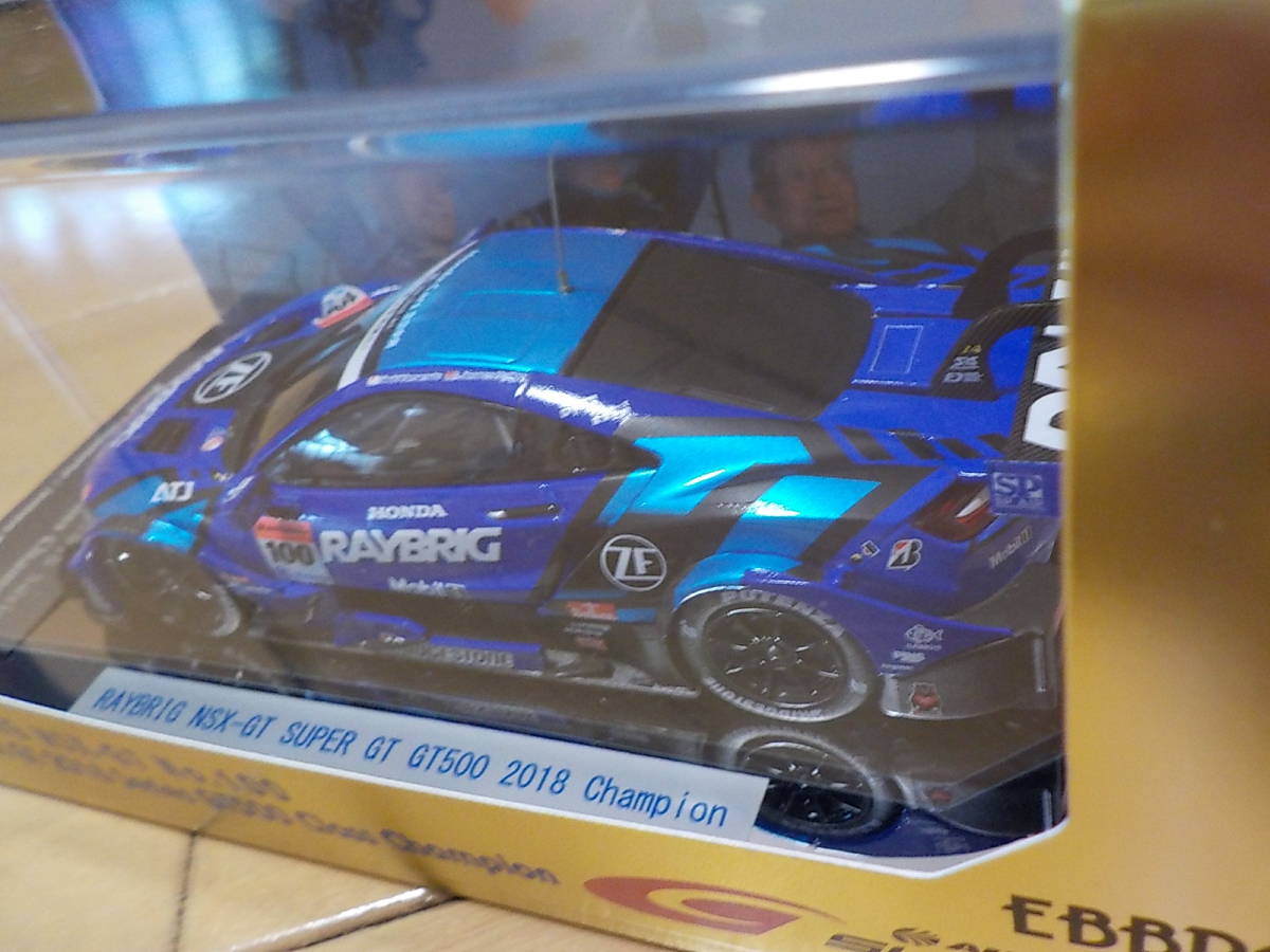 1/43 スーパーGT 2018 RAYBRIG NSX-GT No.100 7 ミニカー 2018 Honda