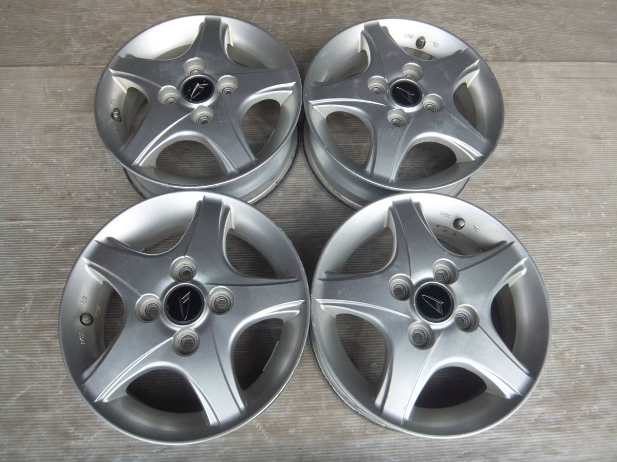 【純正品】　ダイハツ　アトレースチール　13ｘ4.5J 100-4+45　ハブ経54ｍｍ（実測） 純正 13インチ アトレー S320G 13×4.50B ホイール2本セット★13&frasl;4.5J&frasl;100&frasl;4H&frasl;+45★即納