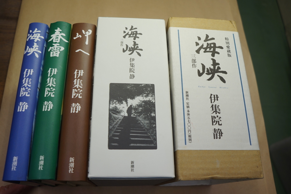 海峡 伊集院静 特別愛蔵版(伊集院静 サイン 落款 サイン本特別愛蔵版