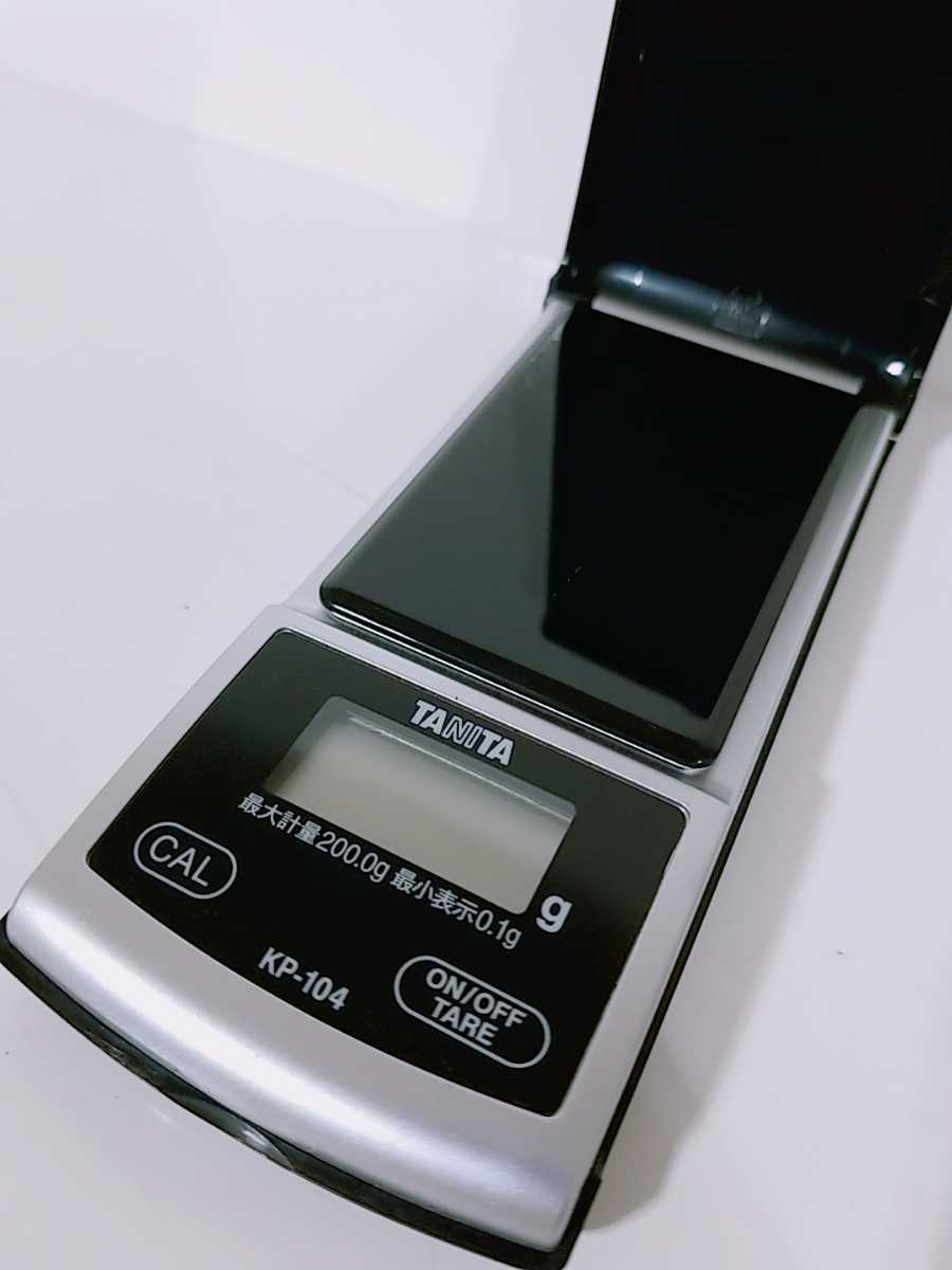 動作品 ネスカフェ タニタ ポケッタブルスケール ブラック KP-104 デジタルはかり 電子天秤 中古 必ず商品説明ご確認ください。_5