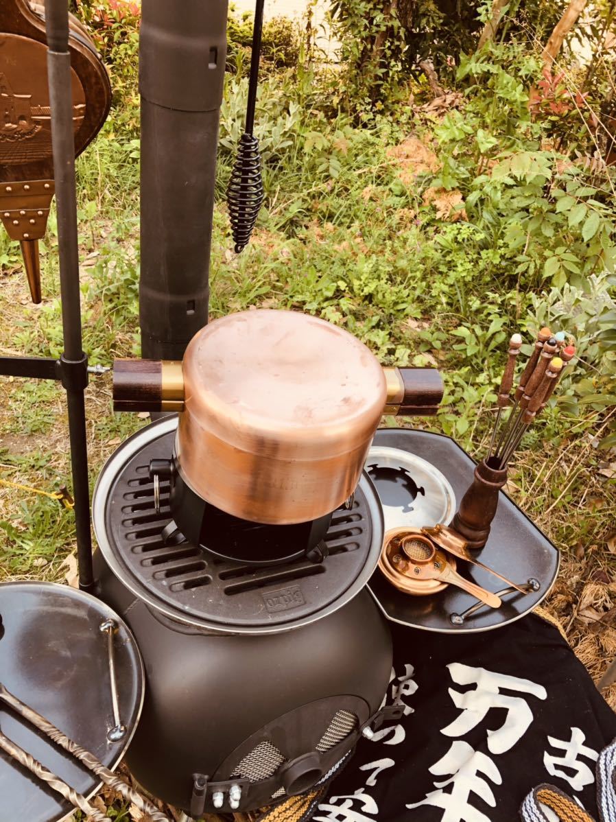 キッチン・食器 銅製 すきやき鍋 ツル付き COPPER100 HOME WARE 新光