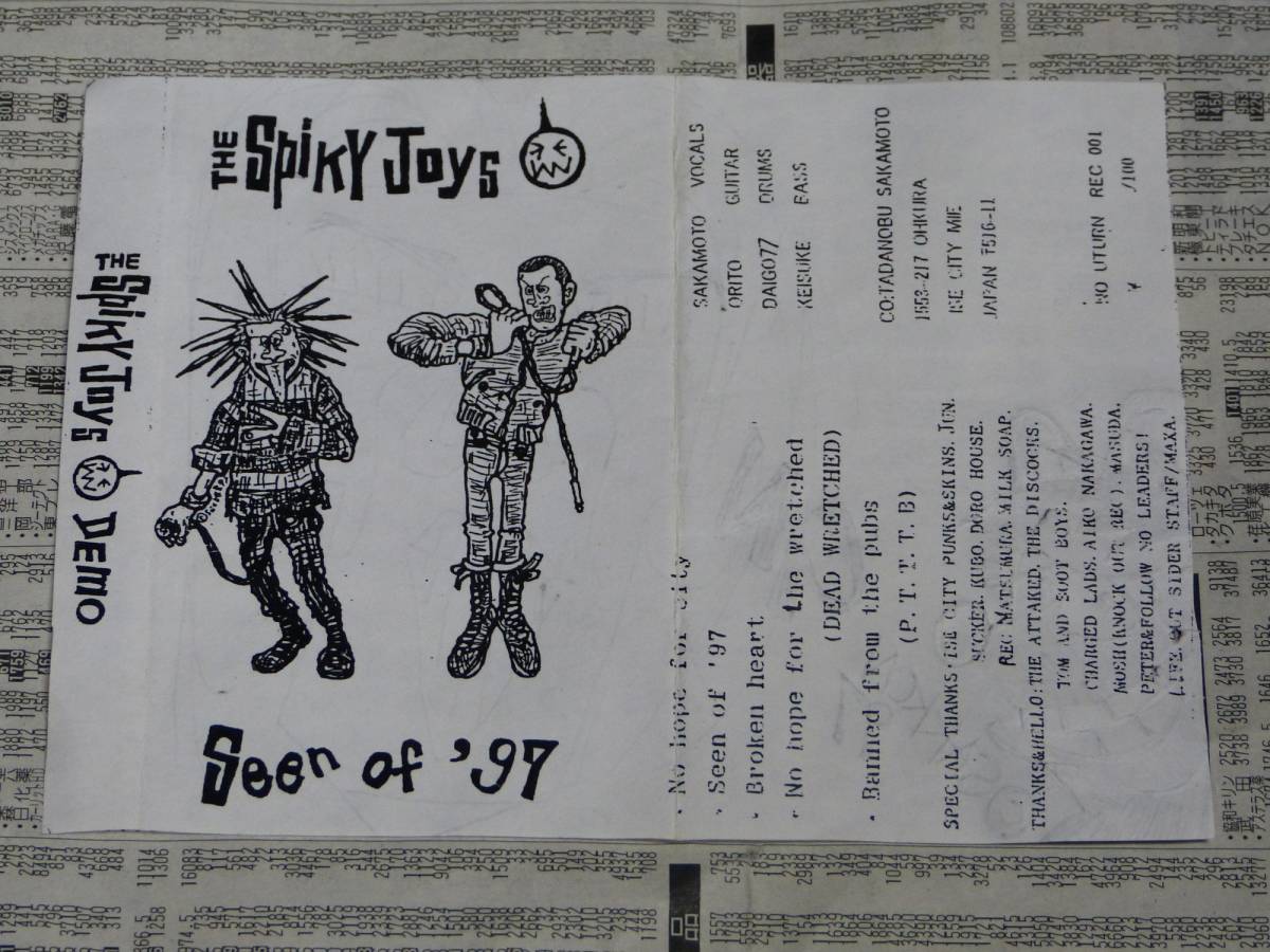 限定100本 THE SPIKY JOYS - SEEN OF 