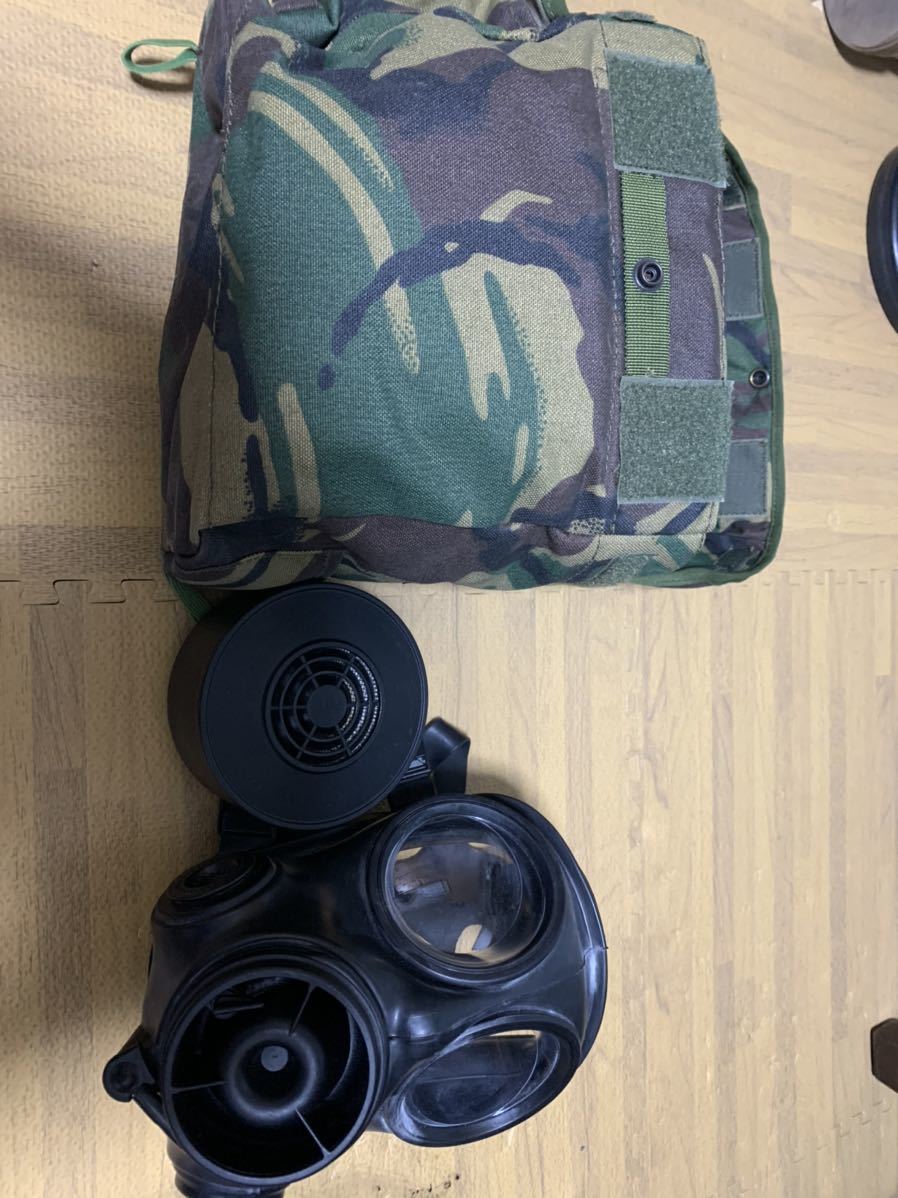 イギリス軍 Yahoo S10ガスマスク＆DPMバッグ＋予備のフィルター