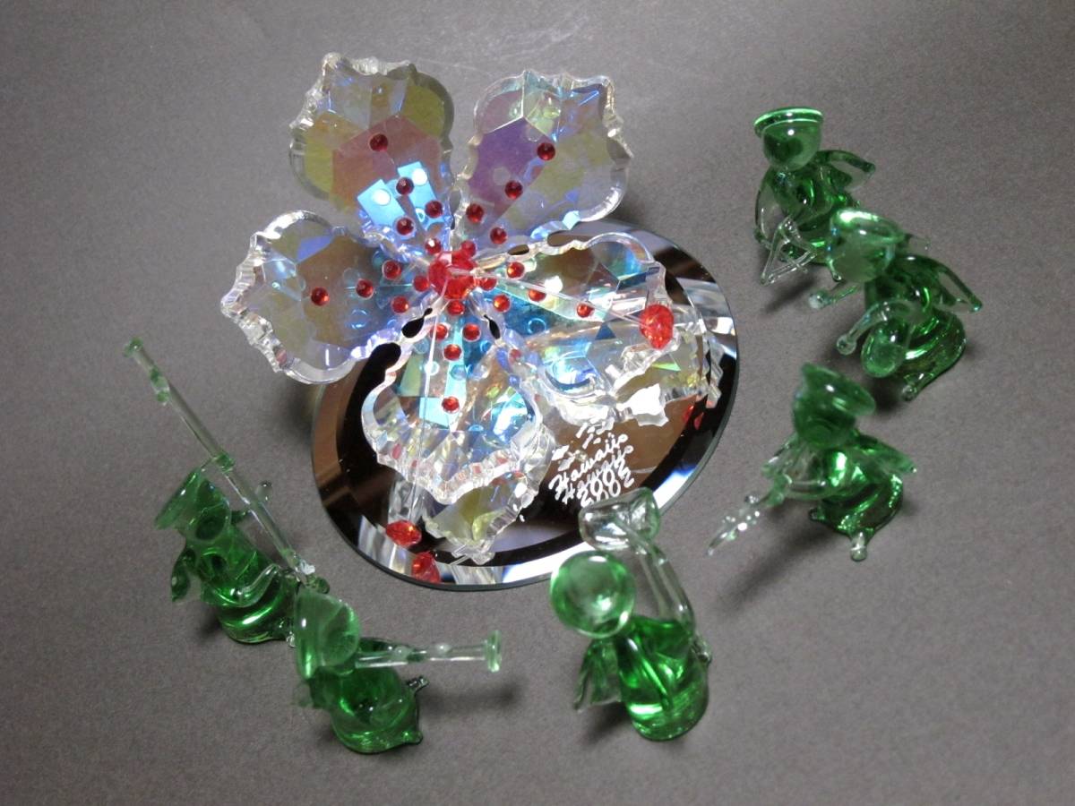 クリスタルガラス アート ハイビスカス Hawaii 手作りガラス細工 色ガラス 天使人形 音楽隊 置物 売買されたオークション情報 Yahooの商品情報をアーカイブ公開 オークファン Aucfan Com