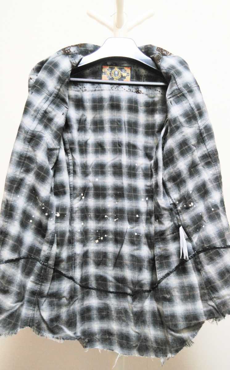 未使用タグ付 DAIGO着用 Roen 18AW グラデーション スカル刺繍 