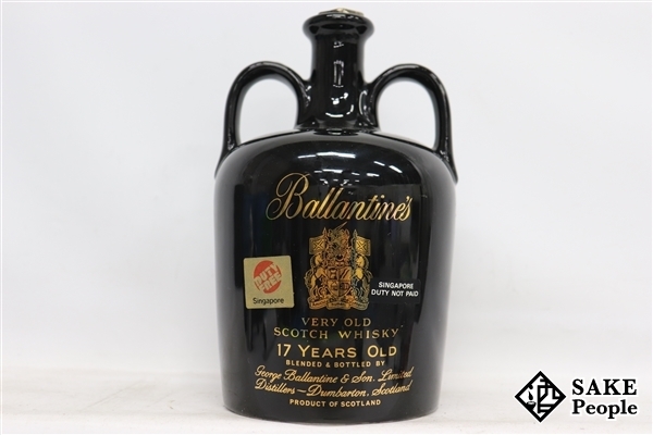 17年 バランタイン 750ml 黒 陶器 ベリーオールド ◇注目! ベリー 