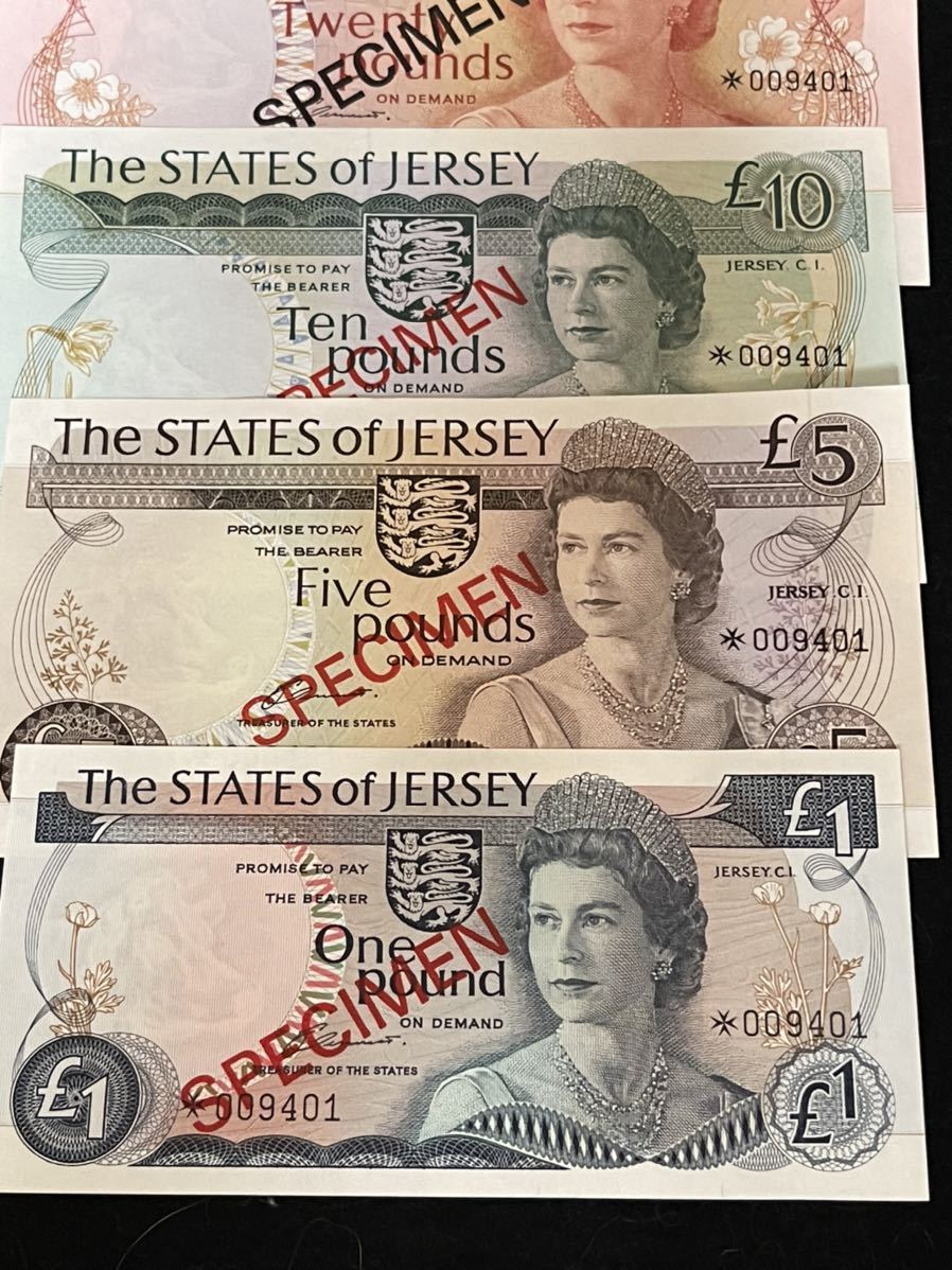 希少 公式贈呈用見本紙幣セット ジャージー フランクリンミント 世界の