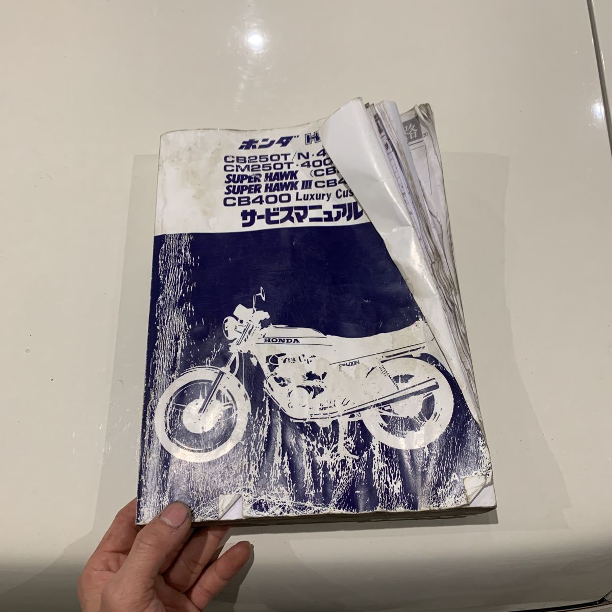 送料無料】ホーク用サービスマニュアルCB250TCB400Tバブ はやかっ