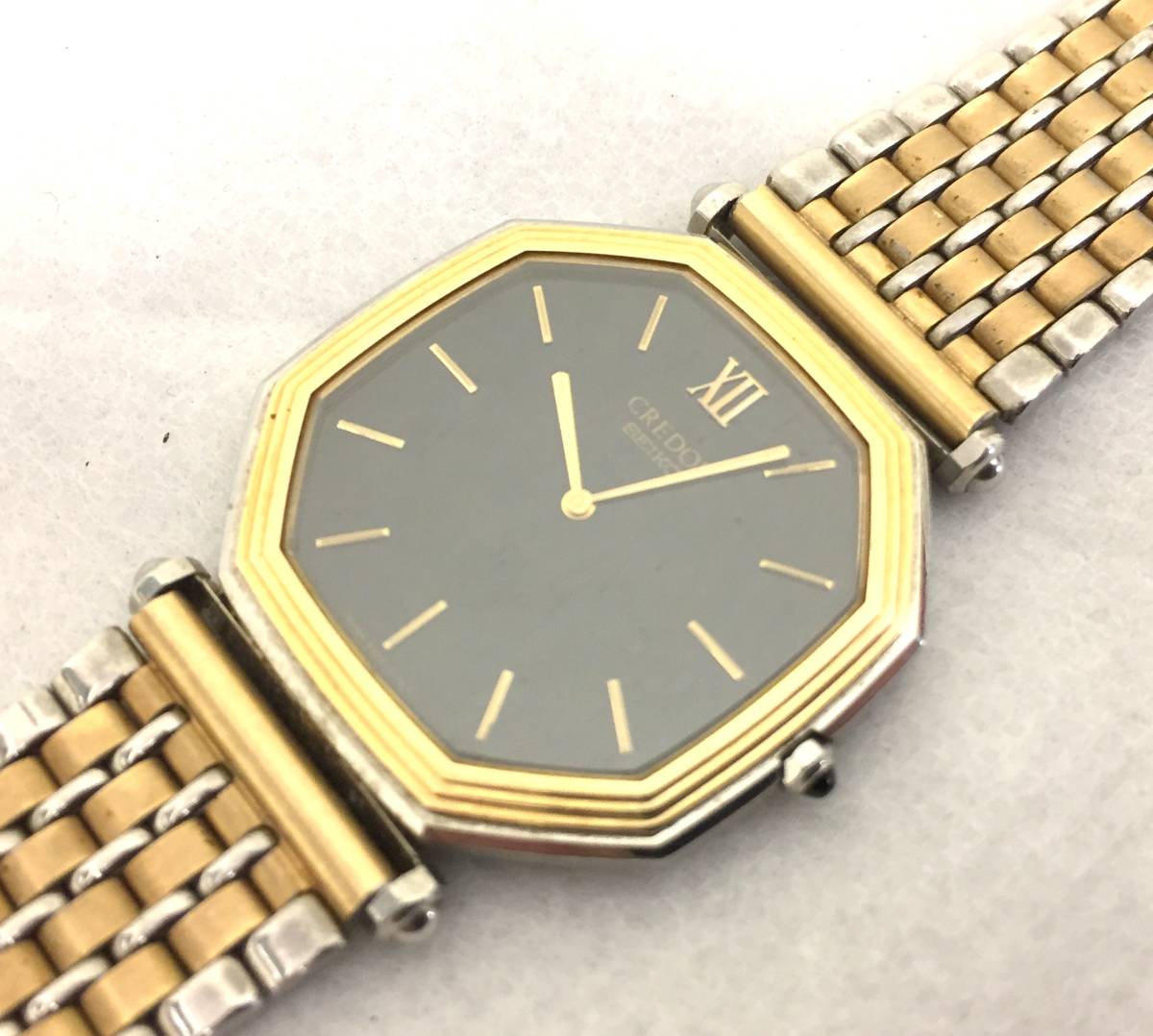 セイコー SEIKO クレドール 9300-5060 14KTベゼル 腕時計 1円~SEIKO CREDOR 9300-5060 14k ベゼル セイコー クレドール 状態良好